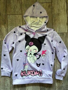 Sanrio Inspired Kuromi Lightweight Girls Hoodie